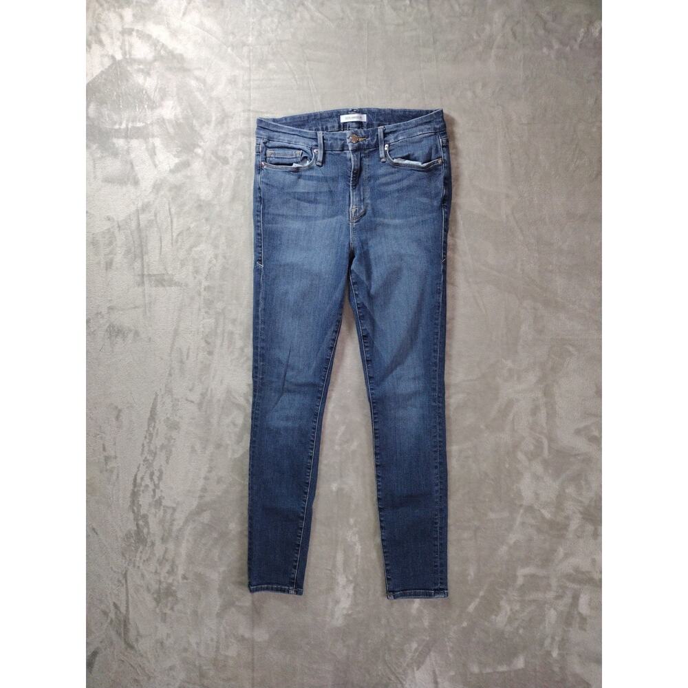 Good American Good Legs Jeans Womens 10/30 Skinny Medium Wash Preppy Casual